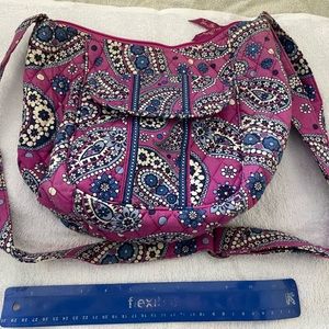 Vera Bradley blue and purple paisley purse